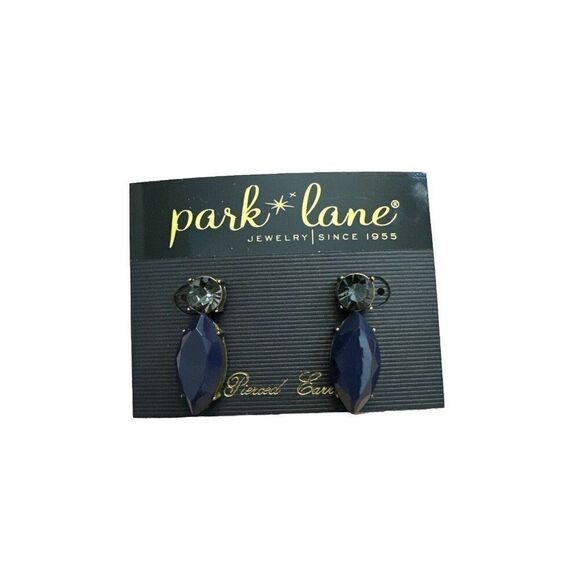 Park Lane Nova Black Drop Pierced Earrings New - Picture 1 of 2